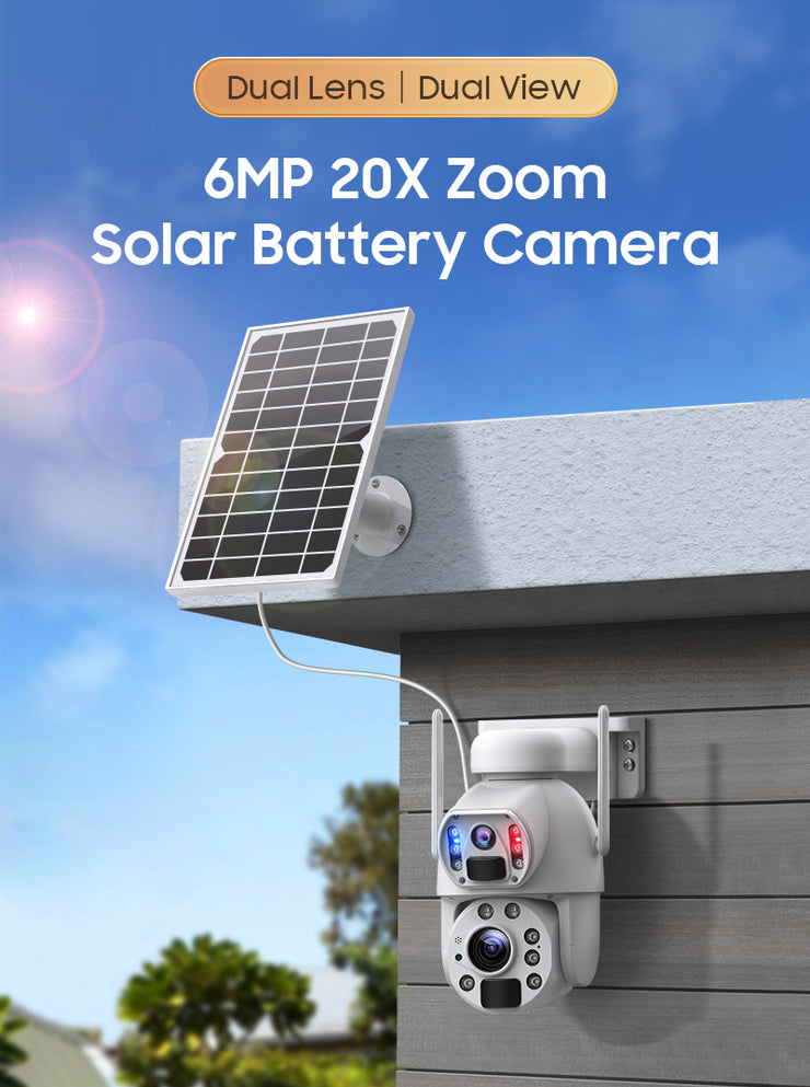 Cámara Solar 4G 20x de Zoom Optico Doble Lente 3MP