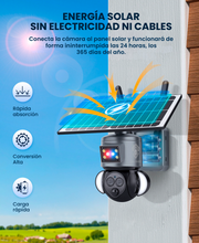 Cámara Solar 4G 3MP 12x Zoom Optico con Sirena y Alarma