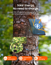 Cámara Solar 4G Camuflaje verde 3MP Visión nocturna