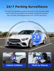 Cámara 4G para Auto 24/7 GPS Doble Lente 3MP