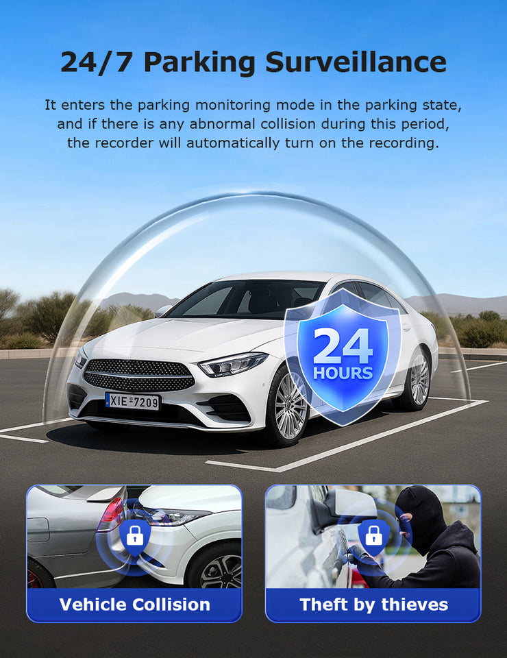 Cámara 4G para Auto 24/7 GPS Doble Lente 3MP