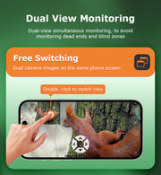 Mini Cámara Solar 4G Camuflaje Doble Lente 3MP