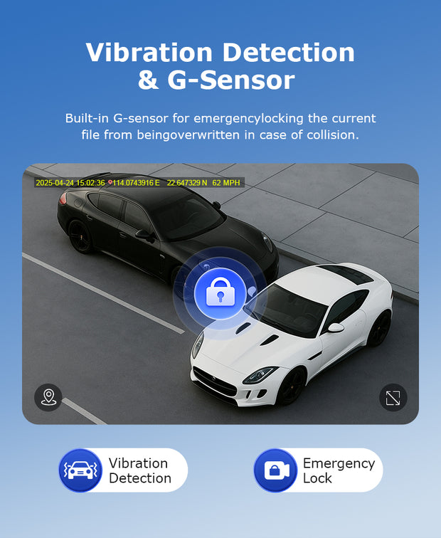 Cámara 4G para Auto 24/7 GPS Doble Lente 3MP