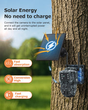 Mini Cámara Solar 4G Camuflaje Doble Lente 3MP