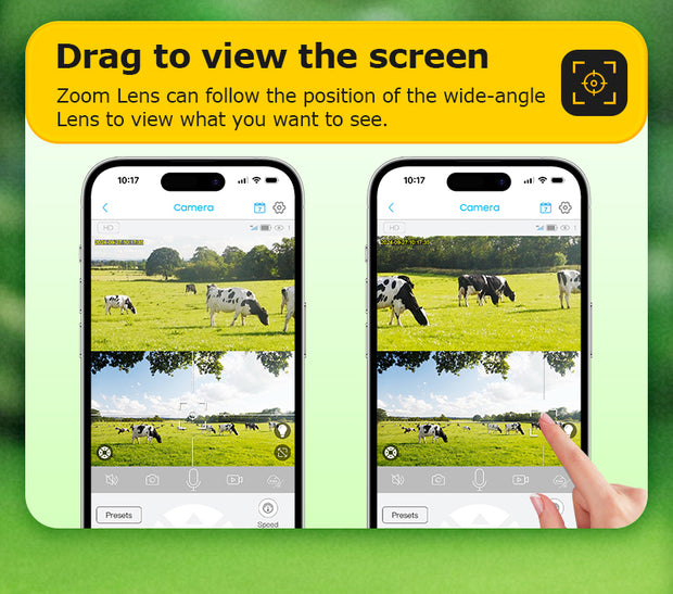 Cámara Solar 4G Doble Lente con 20X Zoom Óptico Camuflaje