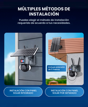 Cámara Solar 4G 3MP 12x Zoom Optico con Sirena y Alarma