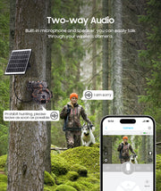 Mini Cámara Solar 4G 3MP CAMUFLAJE Autoseguimiento Alarma