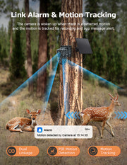 Mini Cámara Solar 4G Camuflaje Doble Lente 3MP