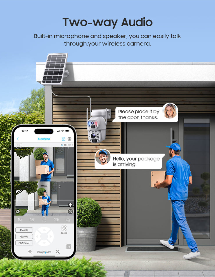 Cámara Solar 4G 20x de Zoom Optico Doble Lente 3MP