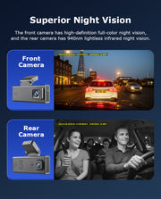 Cámara 4G para Auto 24/7 GPS Doble Lente 3MP