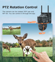 Mini Cámara Solar 4G Camuflaje Doble Lente 3MP