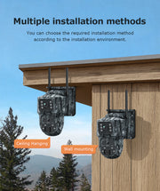 Mini Cámara Solar 4G Camuflaje Doble Lente 3MP