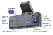 Cámara 4G para Auto 24/7 GPS Doble Lente 3MP