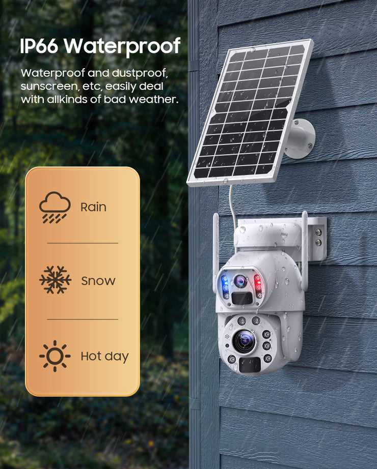 Cámara Solar 4G 20x de Zoom Optico Doble Lente 3MP