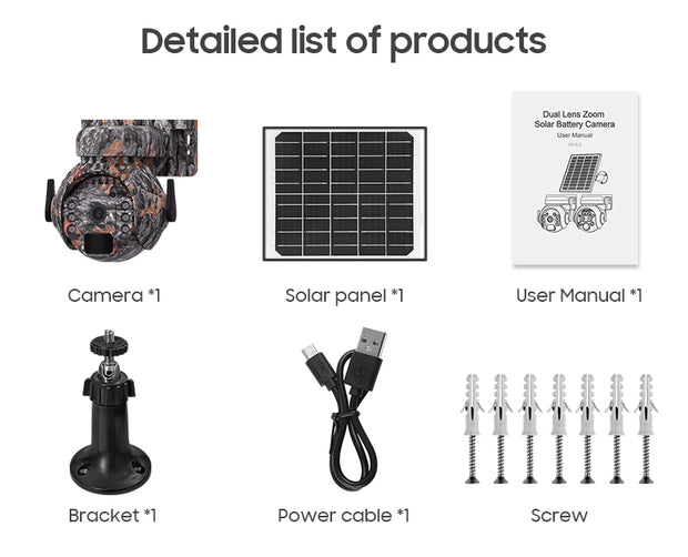 Mini Cámara Solar 4G 3MP CAMUFLAJE Autoseguimiento Alarma