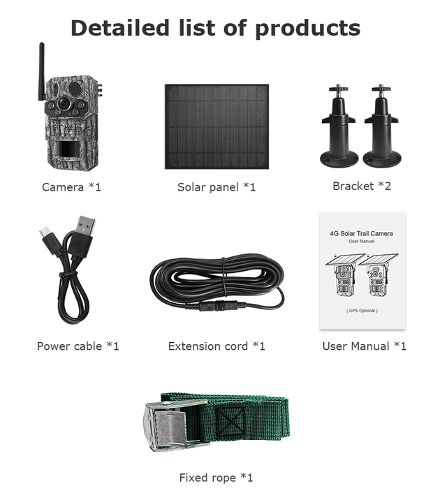 Cámara Solar 4G Caza 3MP con GPS