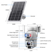 Cámara Solar 4G 20x de Zoom Optico Doble Lente 3MP