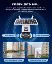 Cámara Solar 4G 3MP 12x Zoom Optico con Sirena y Alarma