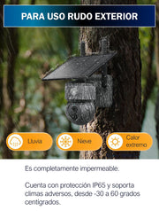 Cámara Solar 4G 3MP Camuflaje + Chip Telcel + Micro SD 64 gb