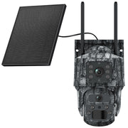 Mini Cámara Solar 4G Camuflaje Doble Lente 3MP