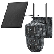 Mini Cámara Solar 4G Camuflaje Doble Lente 3MP