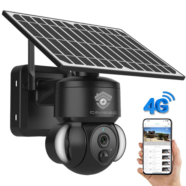 Cámara de Seguridad Solar 4G Compatible con Alexa
